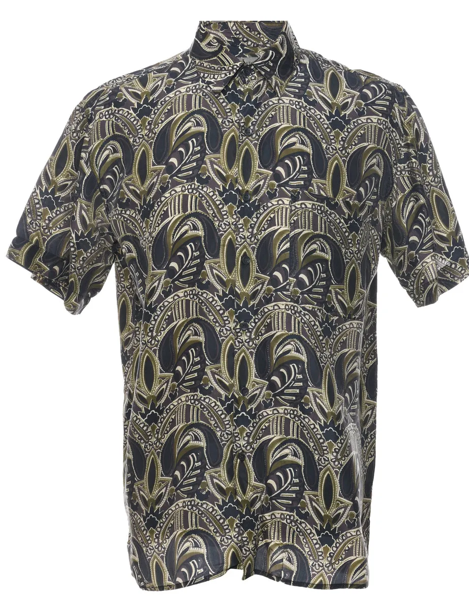 1990s Paisley Print Shirt - M