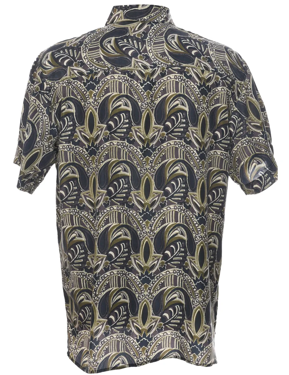 1990s Paisley Print Shirt - M