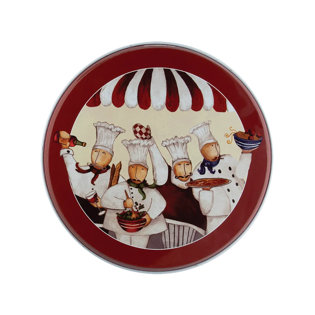 5134 4-Pack "Portly Chefs" © Elizabeth Medley Round Burner Covers