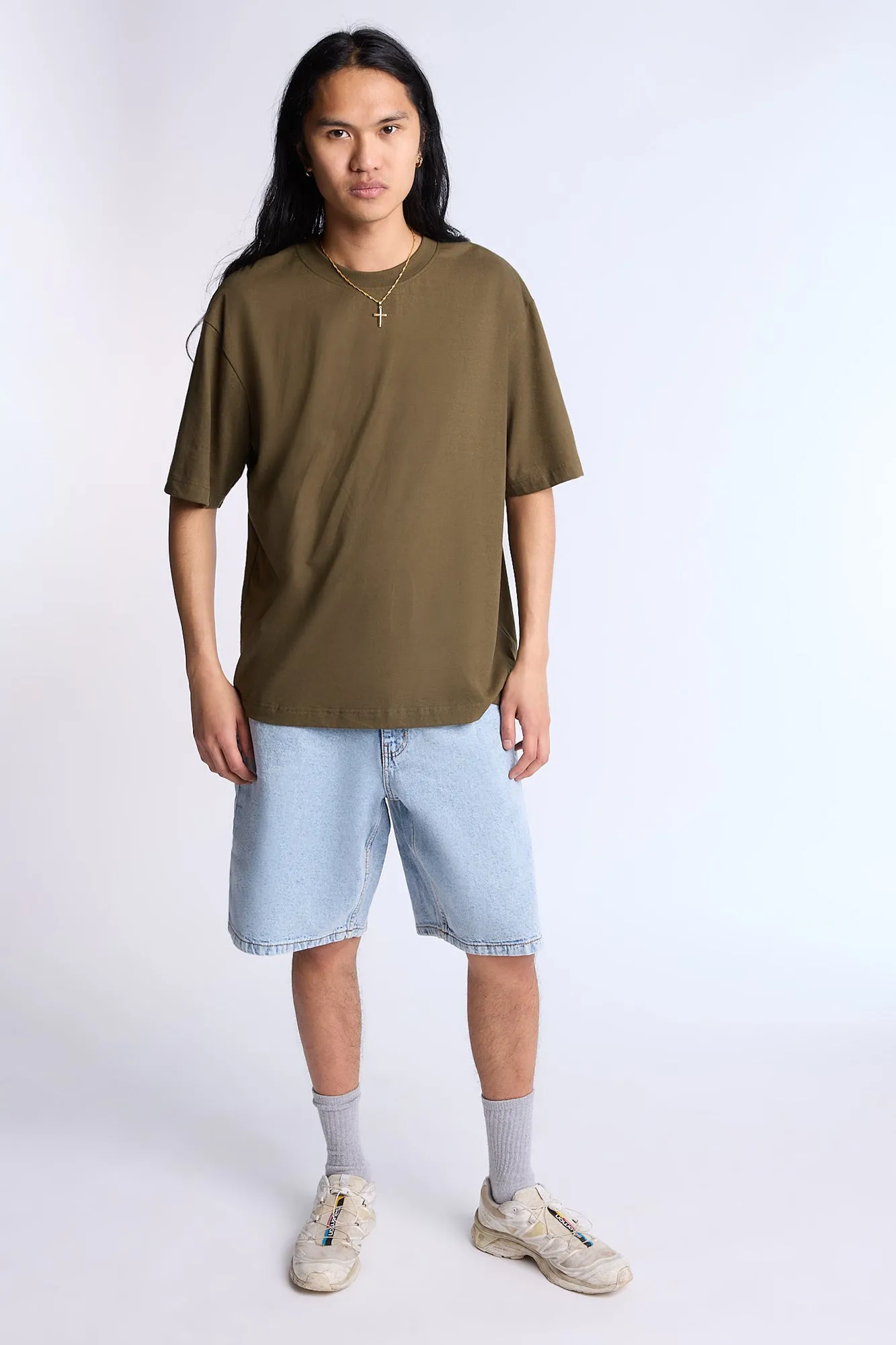 Arsenic Mens Loose Fit Denim Shorts