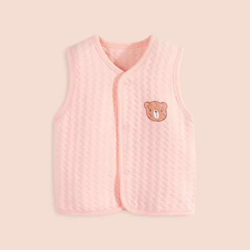 Bear Quilted Warm Baby Vest