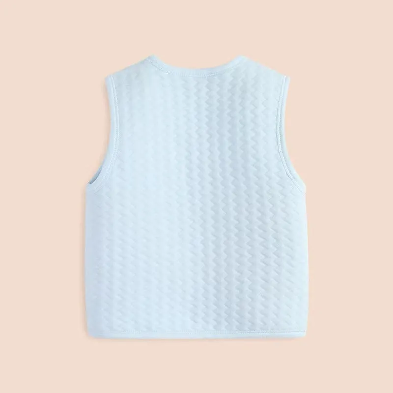 Bear Quilted Warm Baby Vest