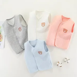 Bear Quilted Warm Baby Vest