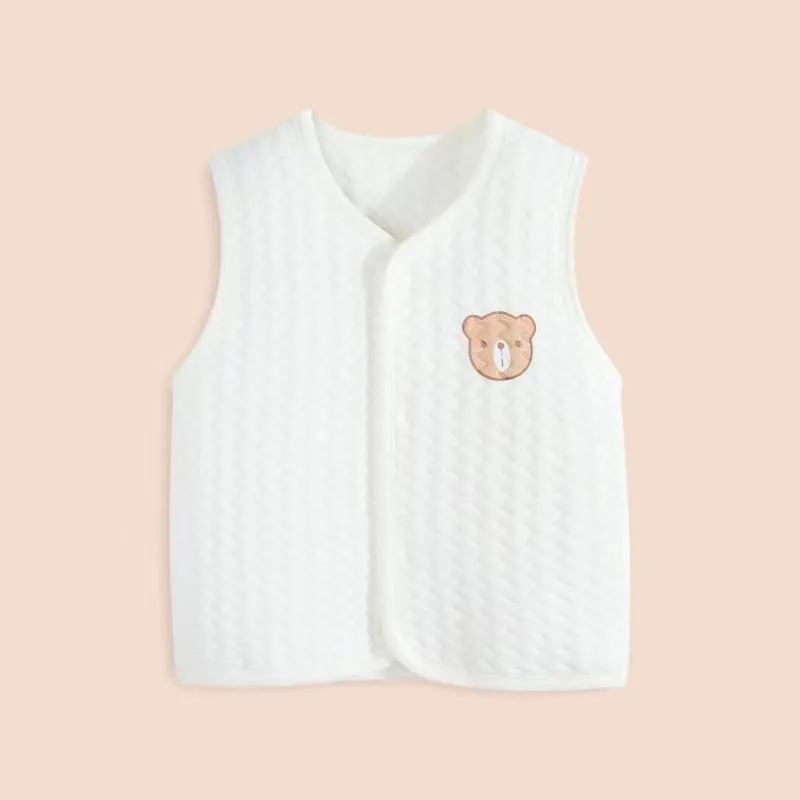 Bear Quilted Warm Baby Vest