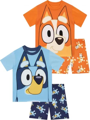 Bluey Pajamas | Bingo Pajamas 2 Pack | Short Boys' Pajama Sets | Pjs For Summer