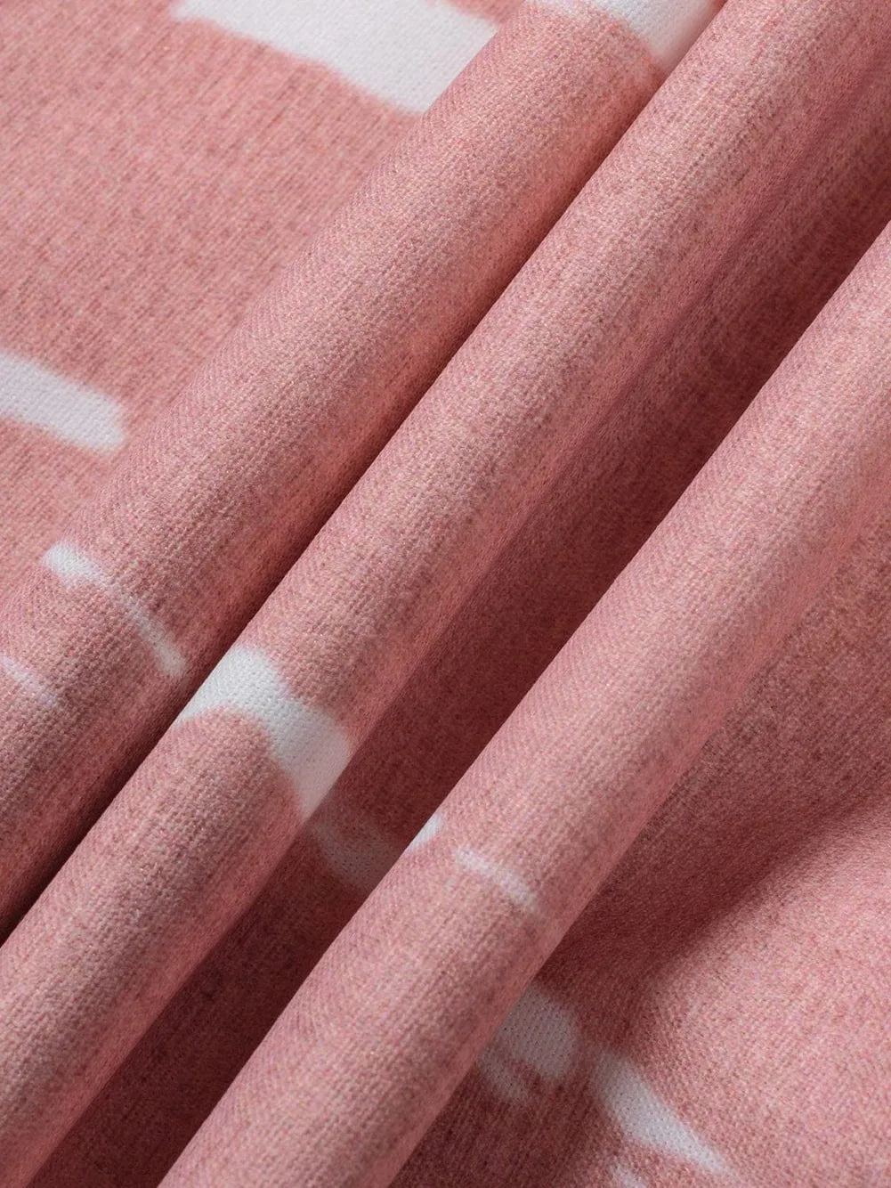 Boho-Chic Pink Tie Dye Casual Shorts with Drawstring