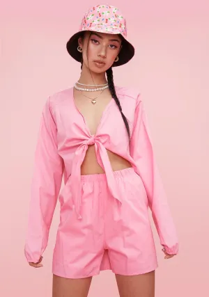 Bubblegum Chic Business Shorts Set