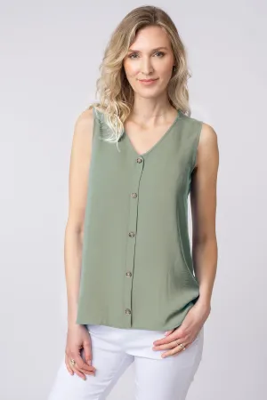 Button through vest