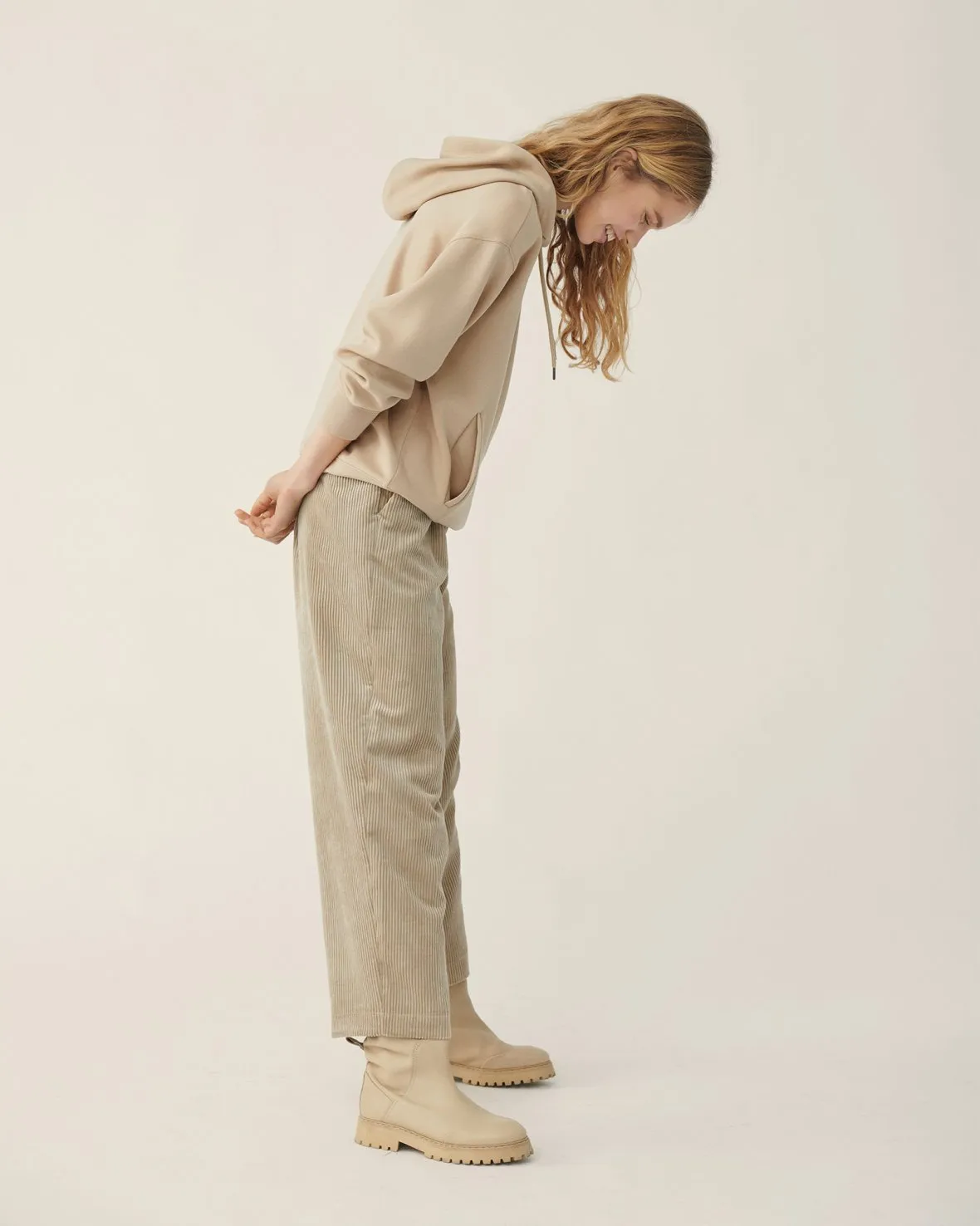 Charis Jeppi HW Ankle Pants - White Pepper