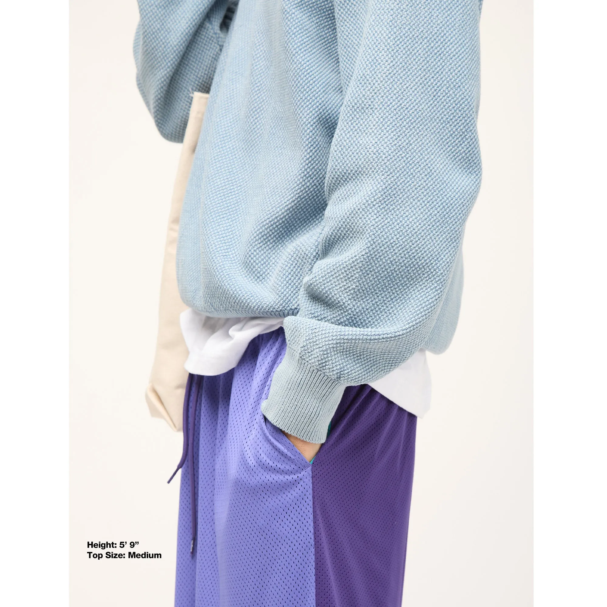 Cotton Indigo Birdseye Sweater