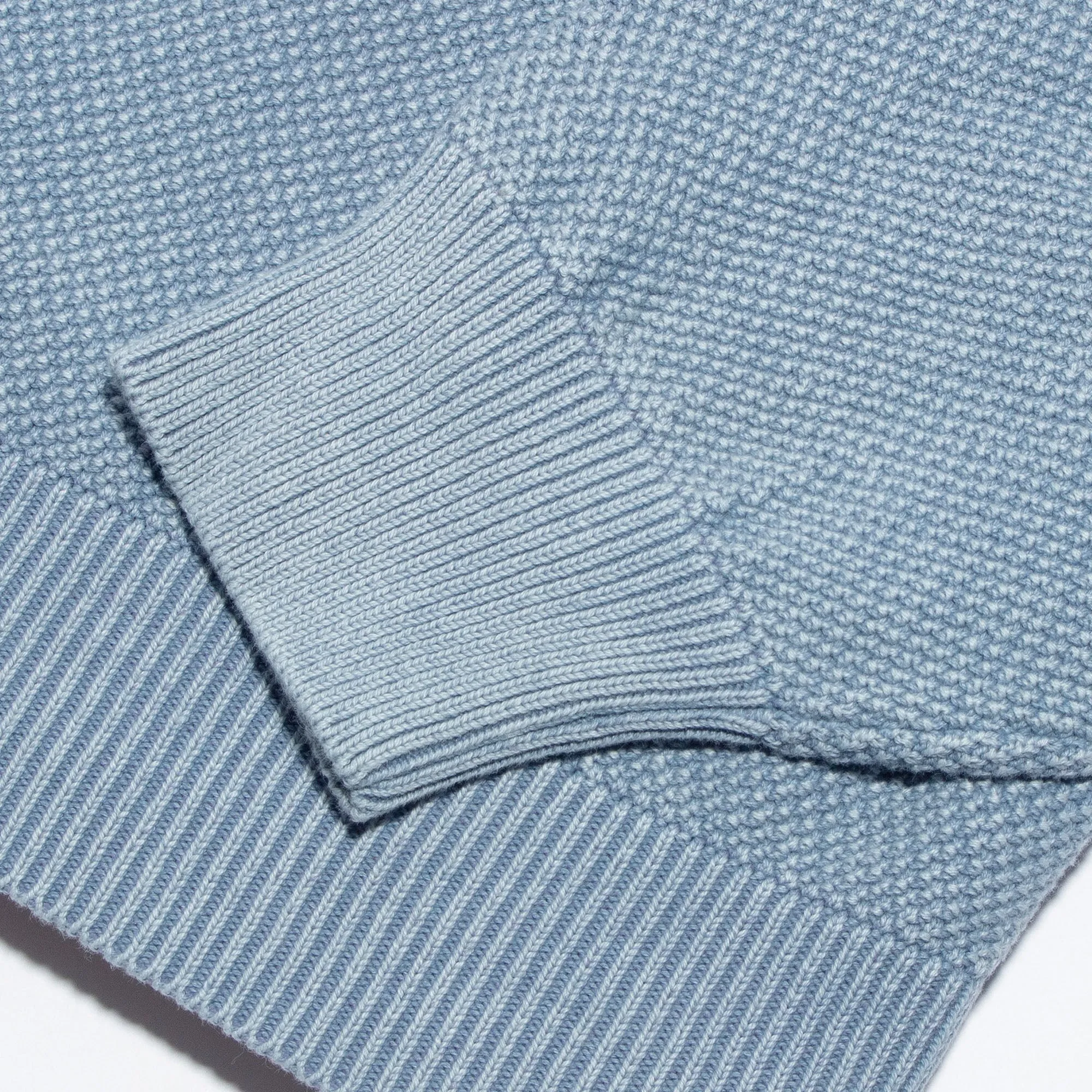 Cotton Indigo Birdseye Sweater