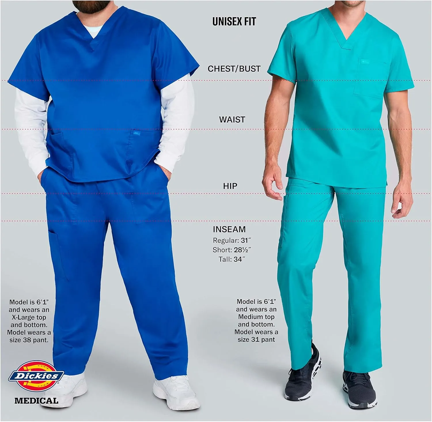 Dickies EDS Essentials Men & Women Scrubs Pant Natural Rise Tapered Leg DK019