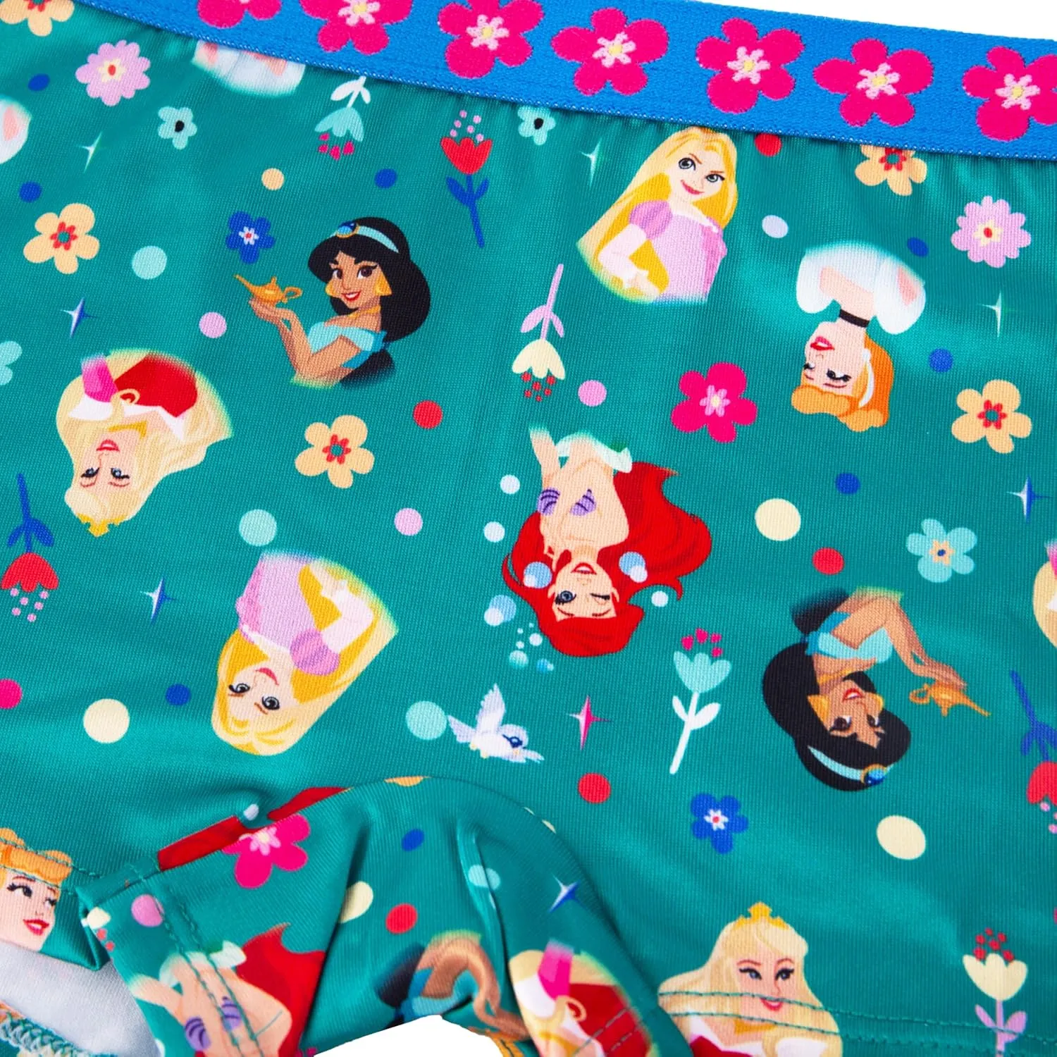 Disney Girls' Princess Panty Multipacks with Favorites Cinderella, Belle, Ariel and More in Sizes 2/3t, 4t, 4, 6, 8