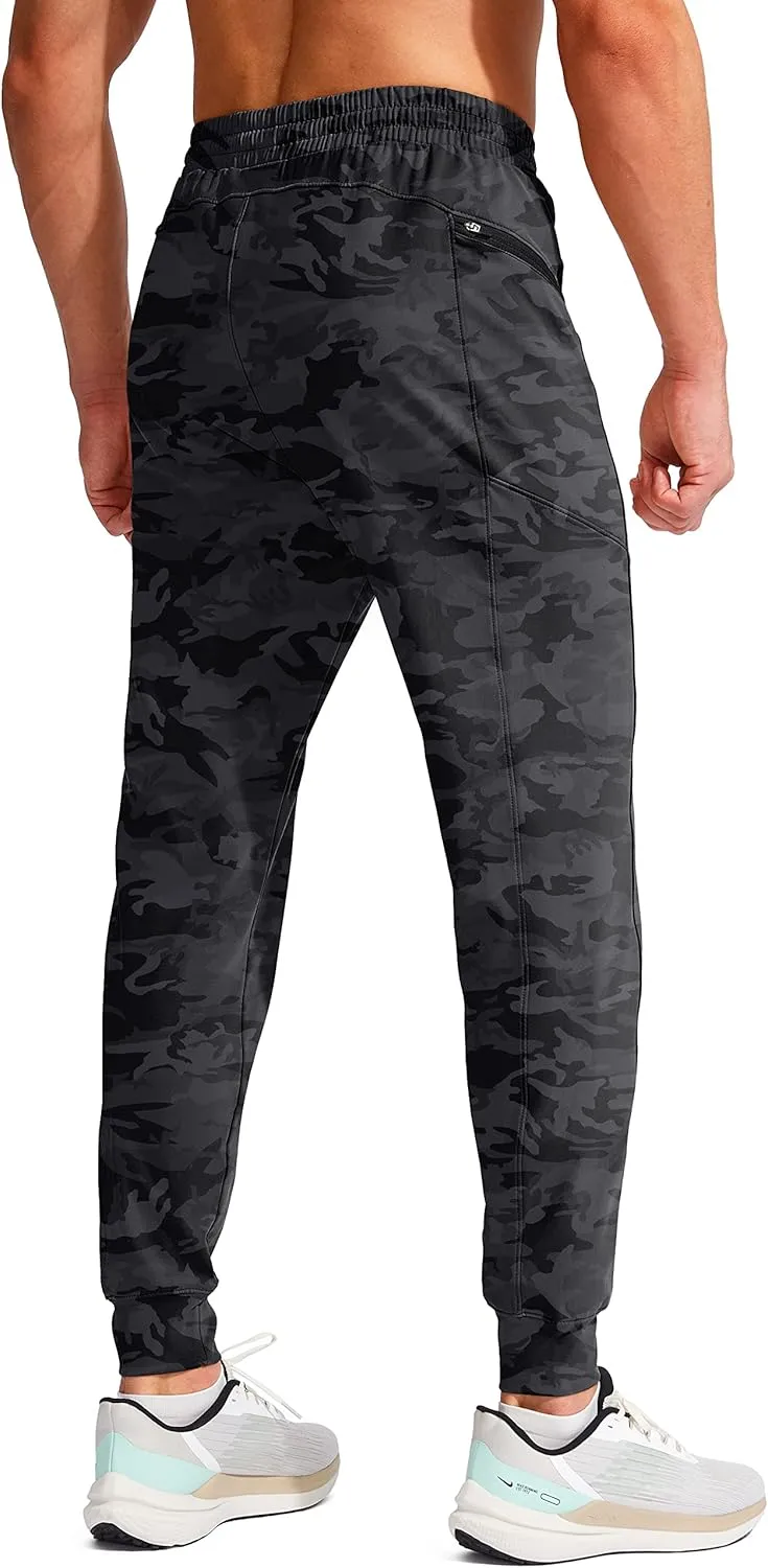 G Gradual Men's Joggers Pants with Zipper Pockets Stretch Athletic Sweatpants for Men Workout Jogging Running