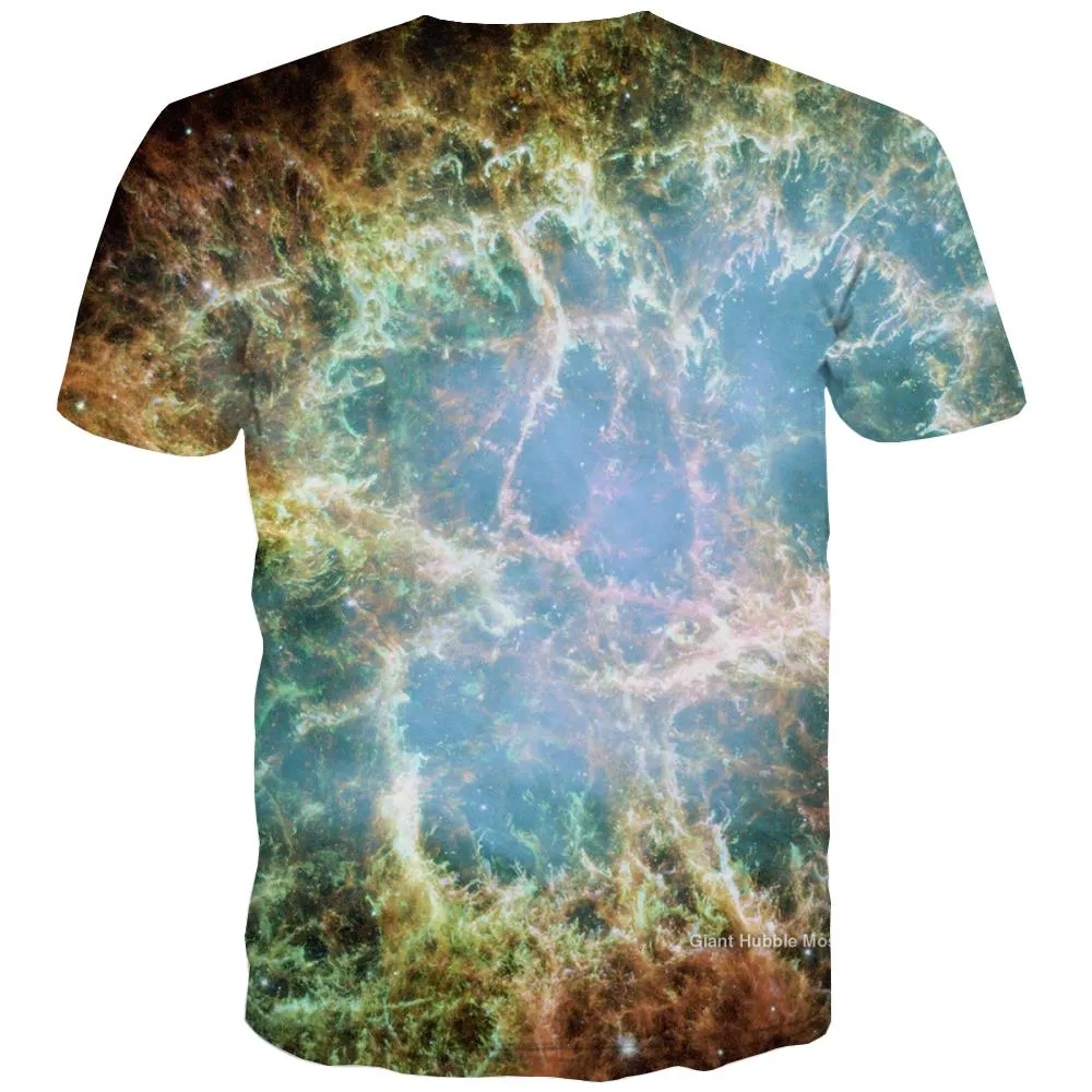 Galaxy T shirts Men Planet Tshirts Novelty Starry Sky T-shirts 3d Colorful Tshirts Casual Harajuku Tshirt Printed