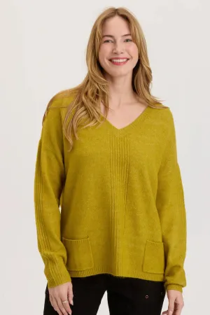 Gresham V Neck Top - Bancha Tea