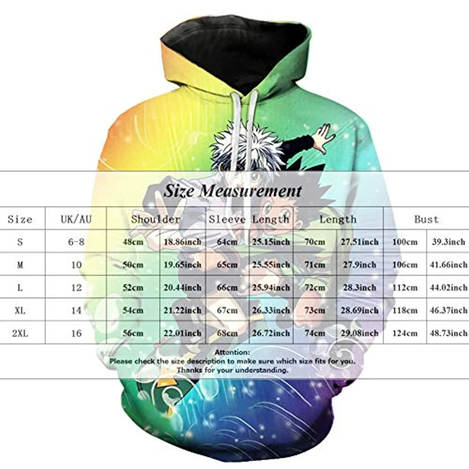 Hunter X Hunter Hoodies - HXH Killua Zoldyck Gon Freecss 3D Printed Unisex Pullover Hoodie