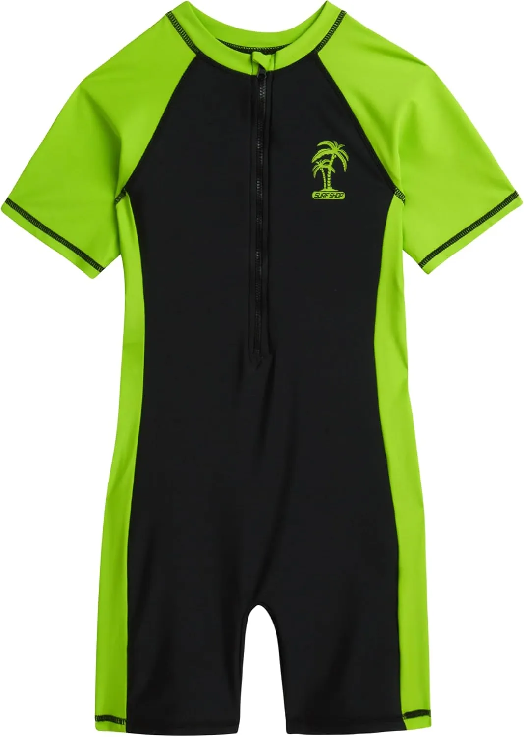 iXtreme Boys One Piece Rash Guard Swimsuit Kid Water Sport Short Swimsuit UPF 50  Sun Protection Bathing Suits (4-13)