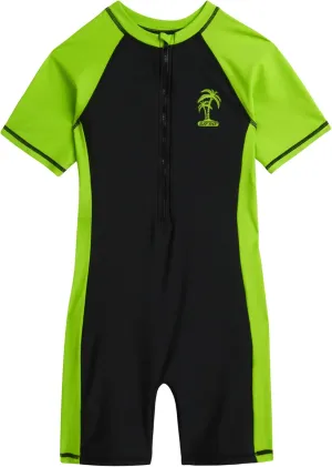 iXtreme Boys One Piece Rash Guard Swimsuit Kid Water Sport Short Swimsuit UPF 50  Sun Protection Bathing Suits (4-13)