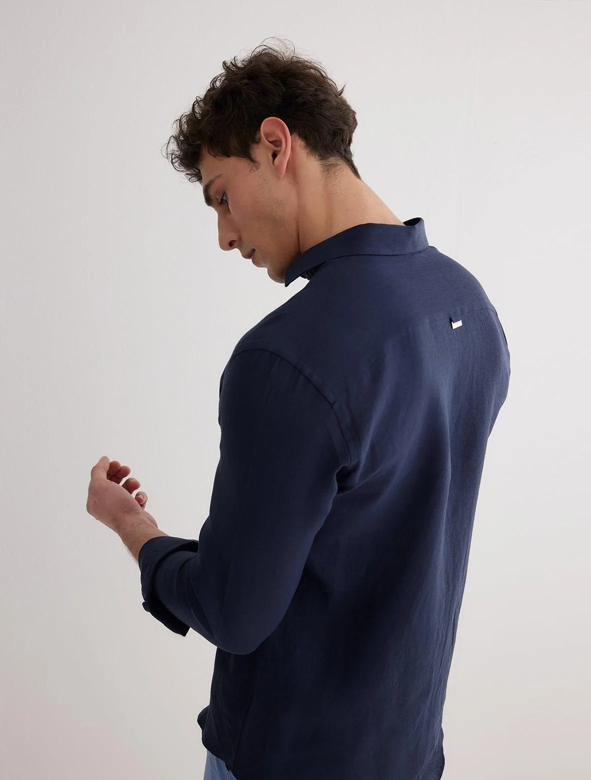 James Dark Blue Shirt