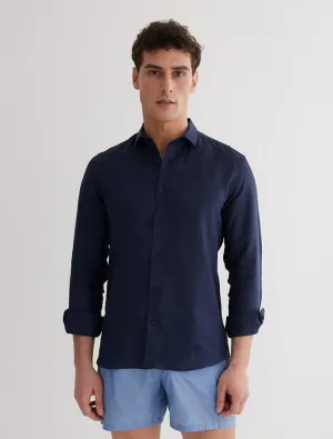 James Dark Blue Shirt