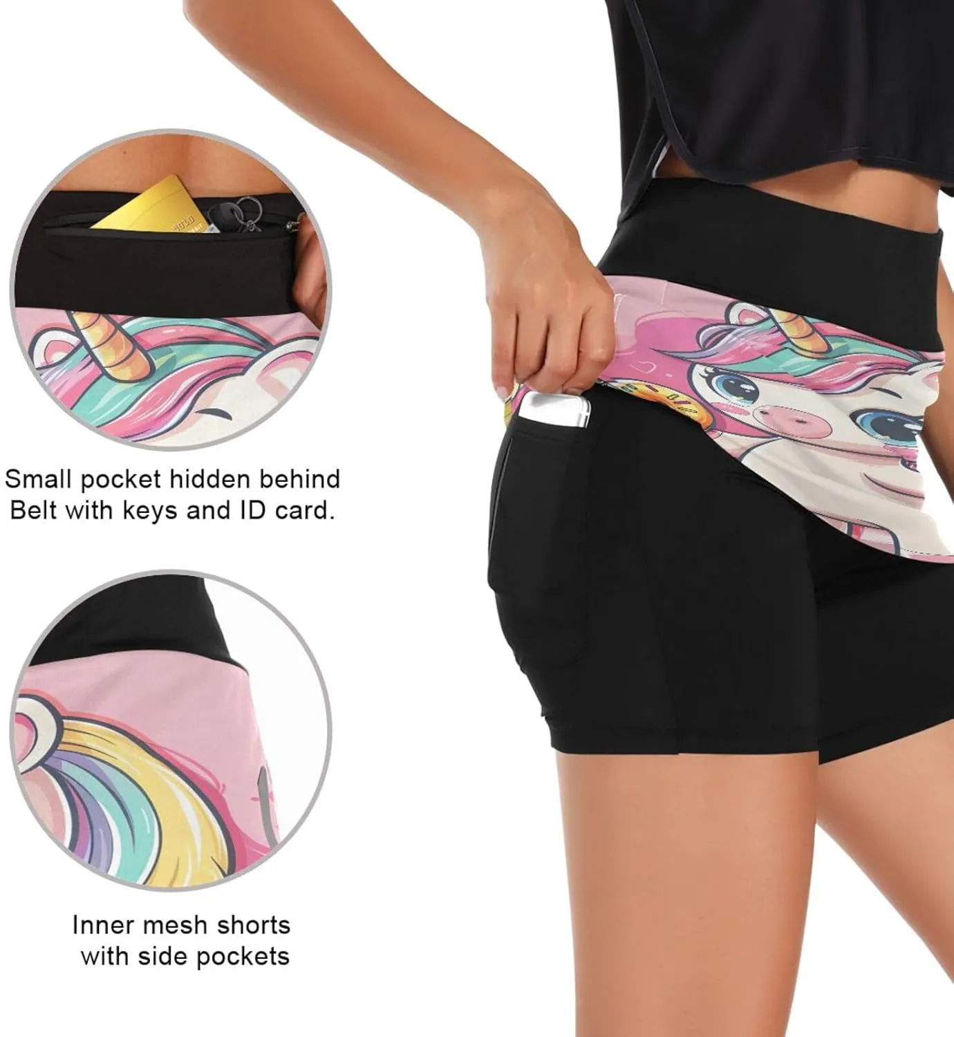 Joisal High Waisted Skort for Women with Pockets Short Skirts for Women Summer, Women Tennis Skirt