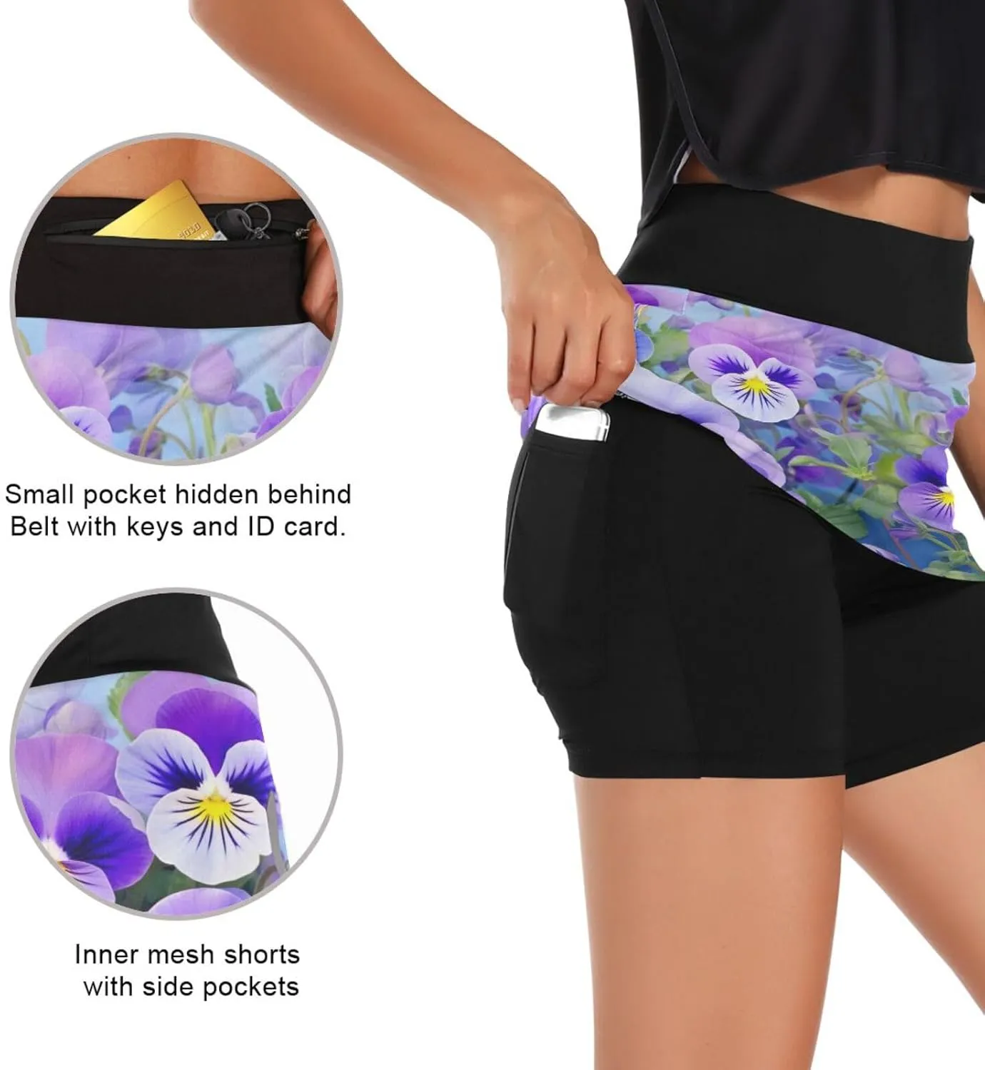 Joisal High Waisted Skort for Women with Pockets Short Skirts for Women Summer, Women Tennis Skirt