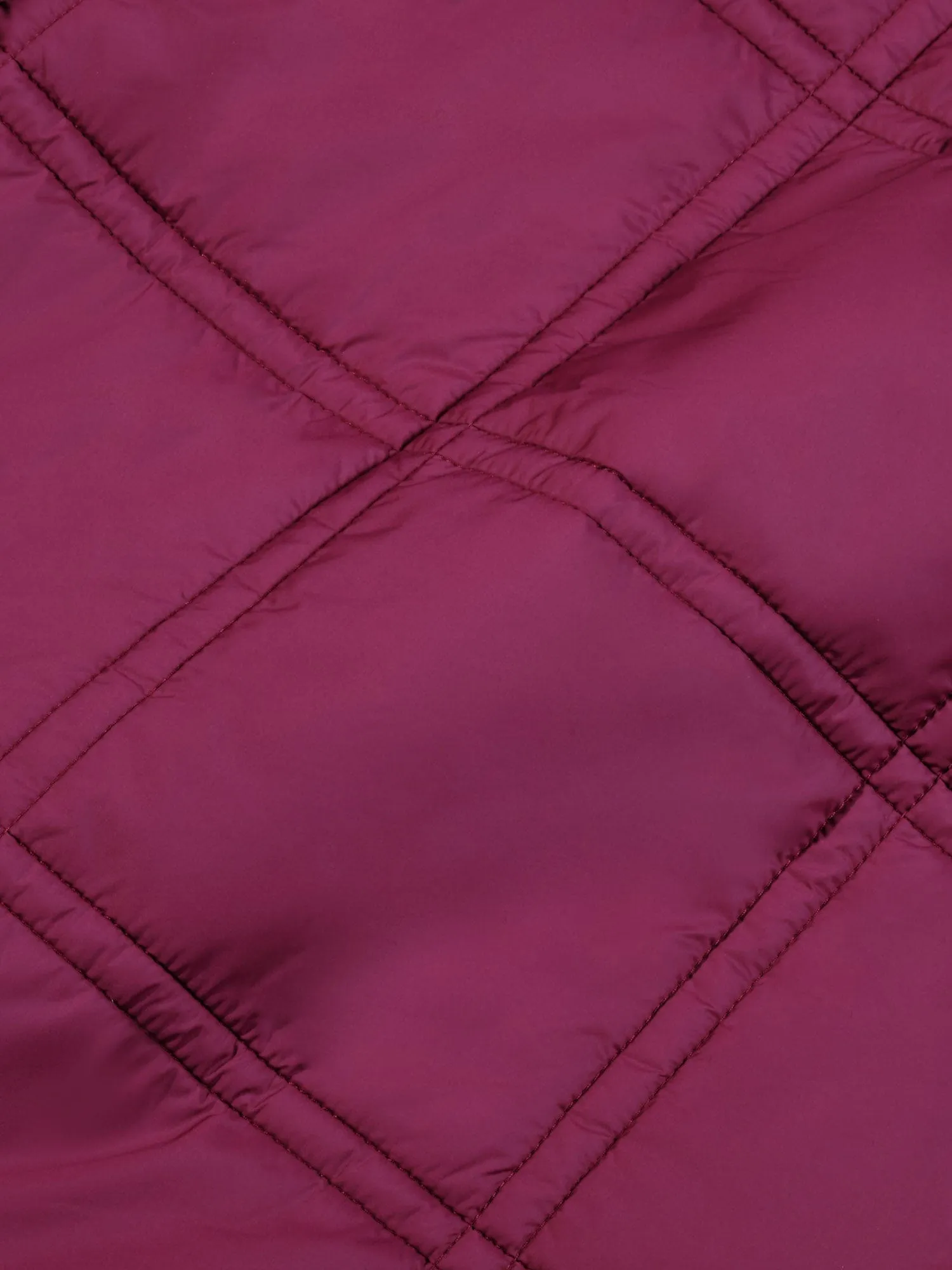 Kids Flower-Warmth Quilted Collarless Jacketplum purple