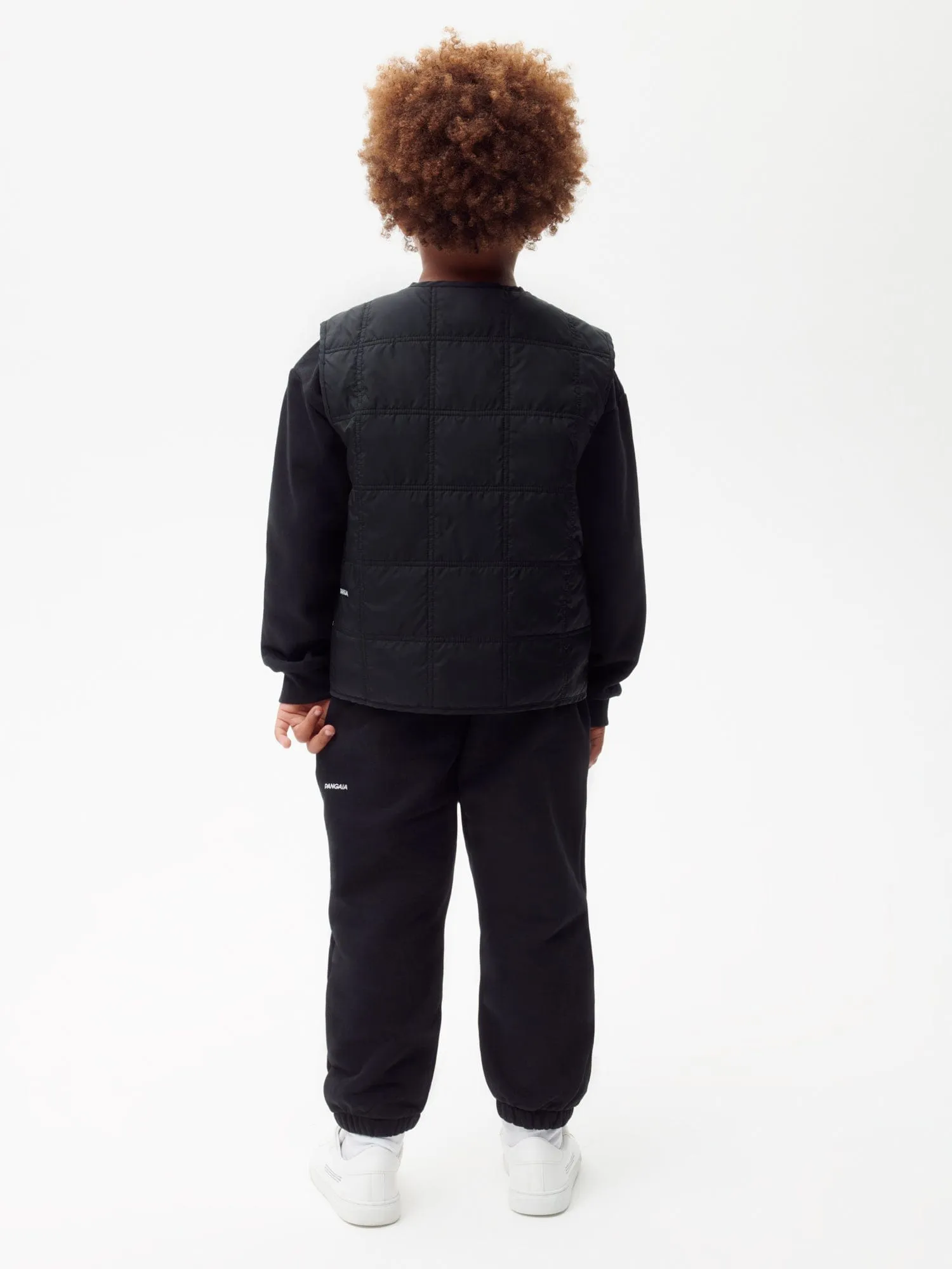 Kids Flower-Warmth Quilted Giletblack
