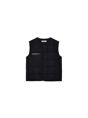 Kids Flower-Warmth Quilted Giletblack