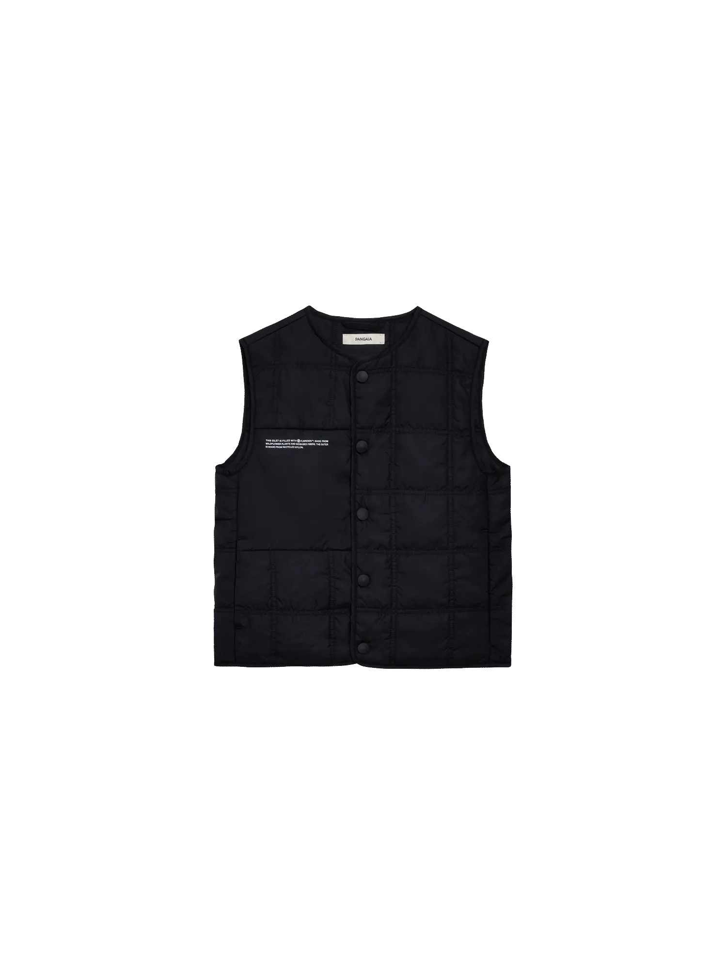 Kids Flower-Warmth Quilted Giletblack