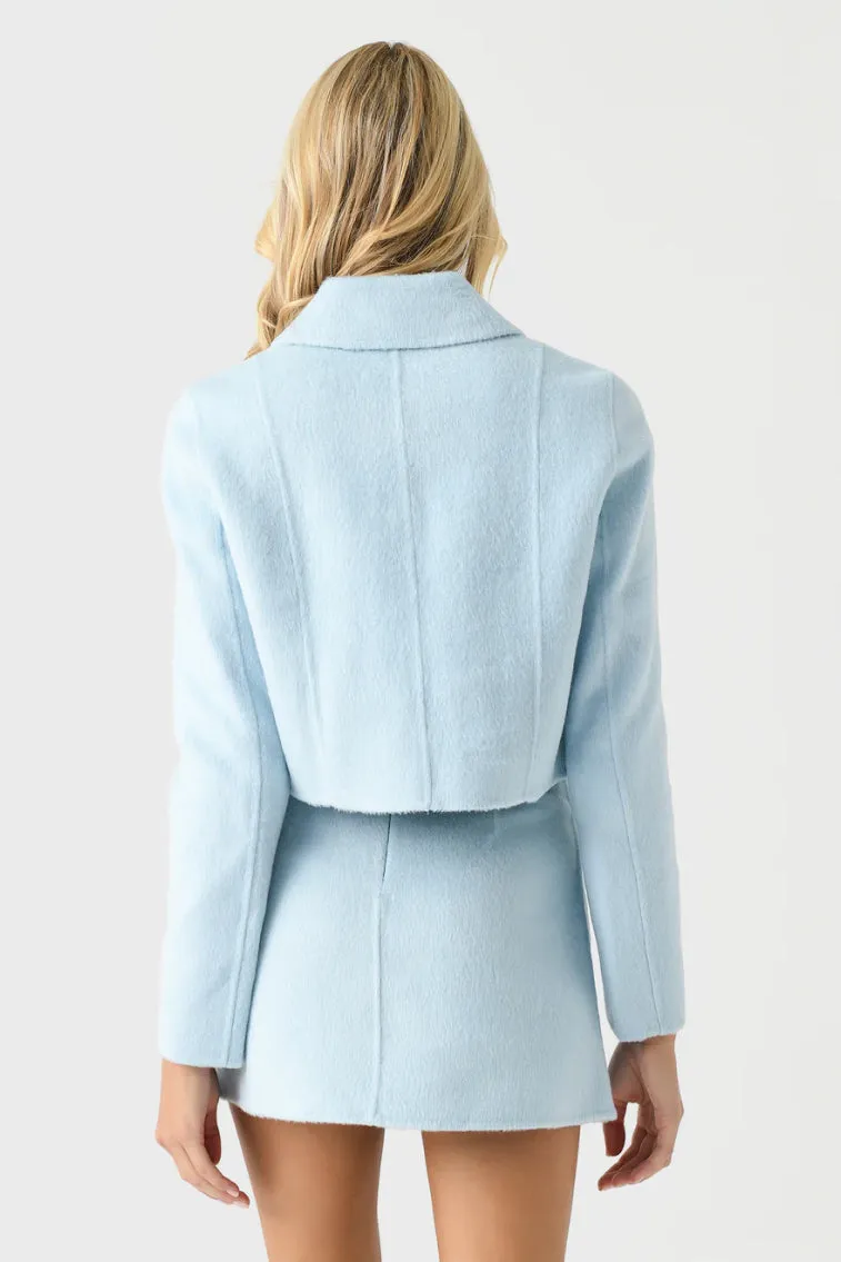 Lettie Wool Military-Inspired Jacket
