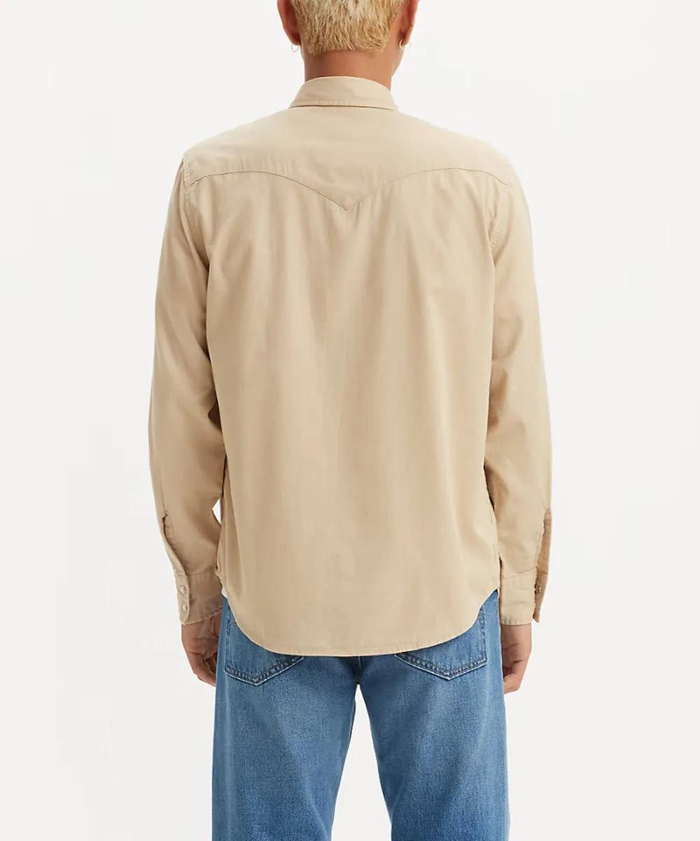 Levi's Men's Classic Standard Denim Western Shirt - Light Khaki