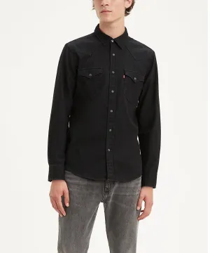 Levi's Men's Classic Standard Denim Western Shirt - New Black