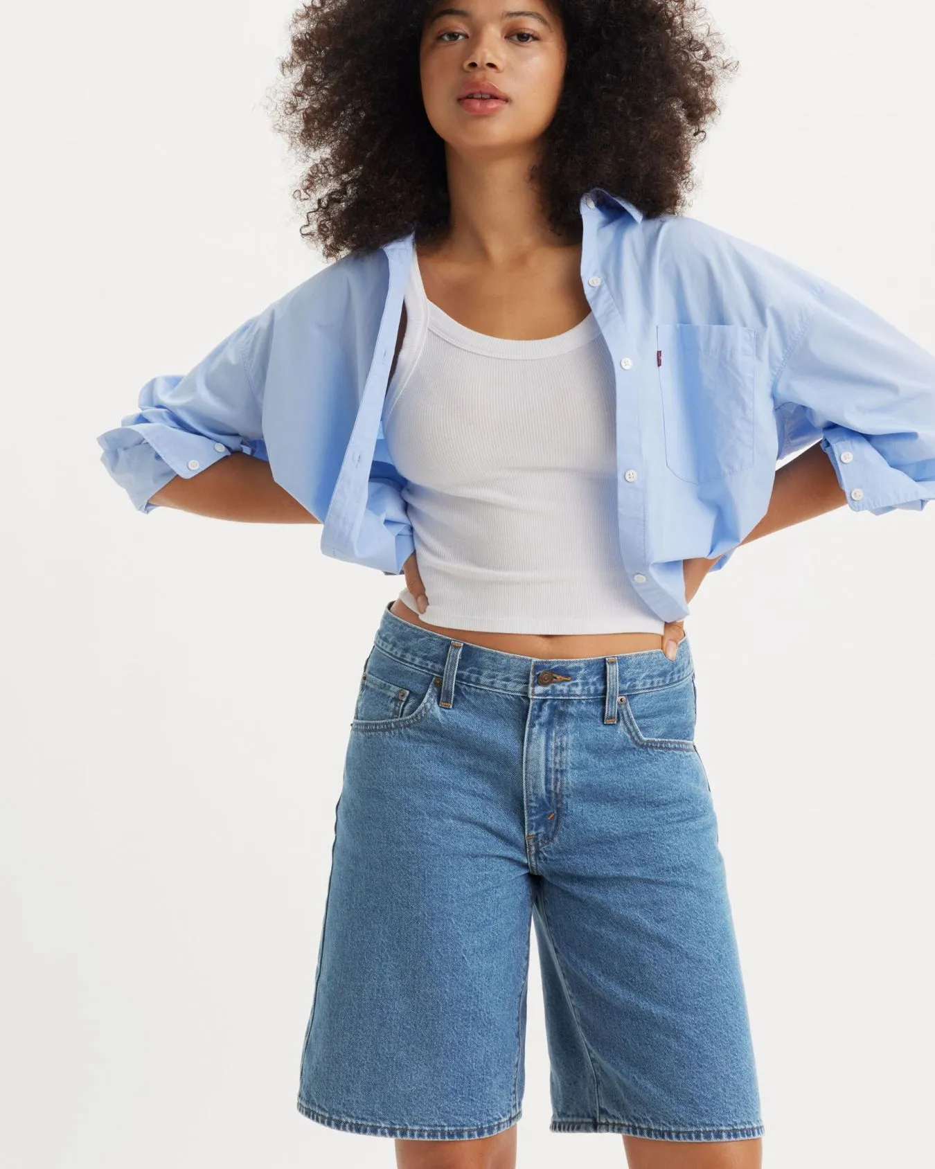 Levi's® Womens Baggy Dad Loose Fit Jorts - Foolish Love