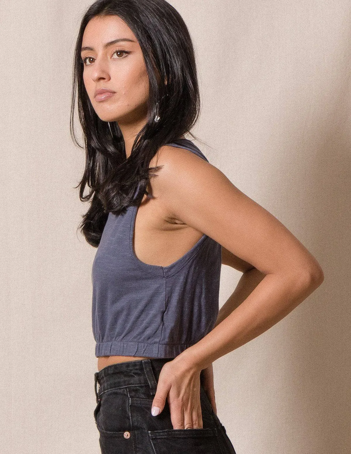 Lilly Cotton/Modal Crop - Small Only