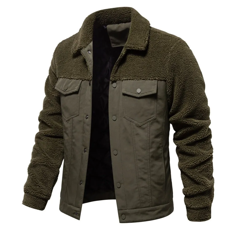 Men's Fleece Jacket Fashionable Winter & Autumn Coat
