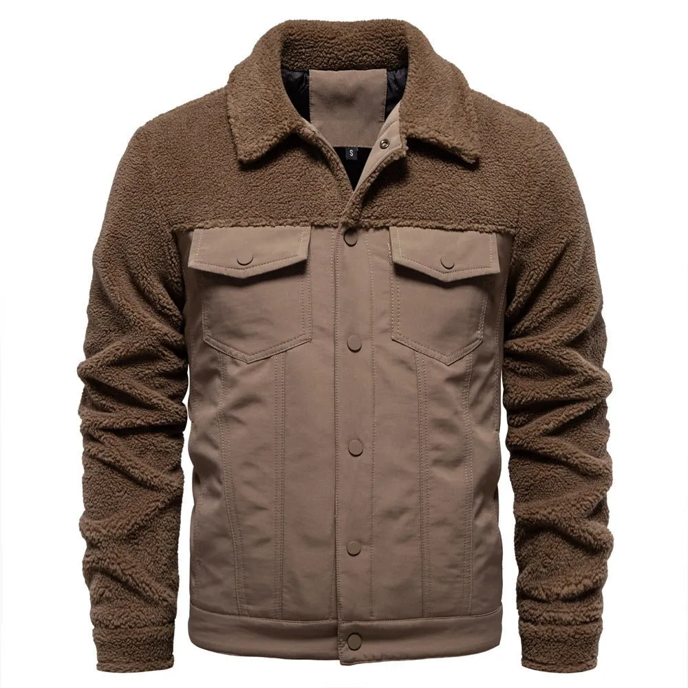 Men's Fleece Jacket Fashionable Winter & Autumn Coat