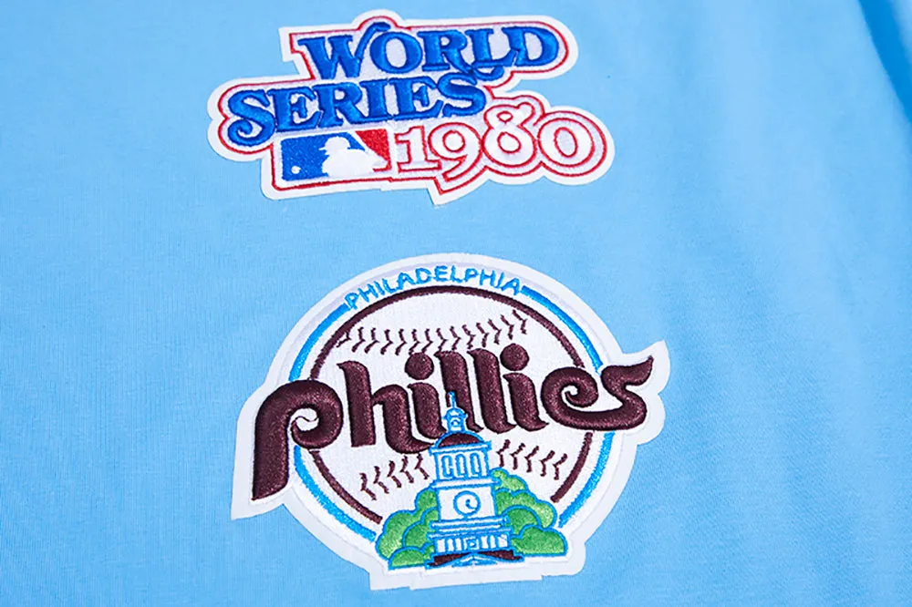 MLB PHILADELPHIA PHILLIES RETRO CLASSIC MEN'S STRIPED TOP (UNIVERSITY BLUE)