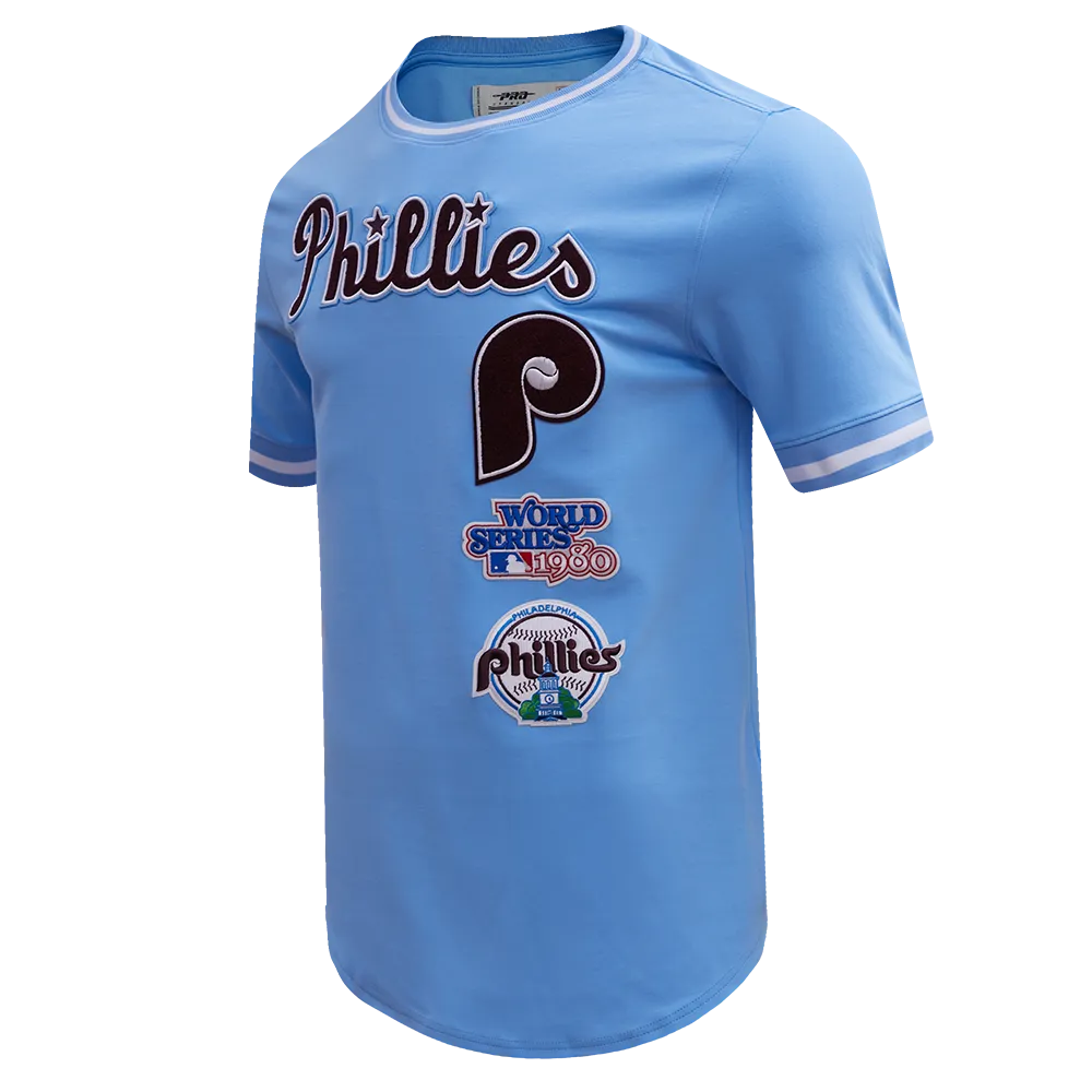 MLB PHILADELPHIA PHILLIES RETRO CLASSIC MEN'S TOP (UNIVERSITY BLUE)