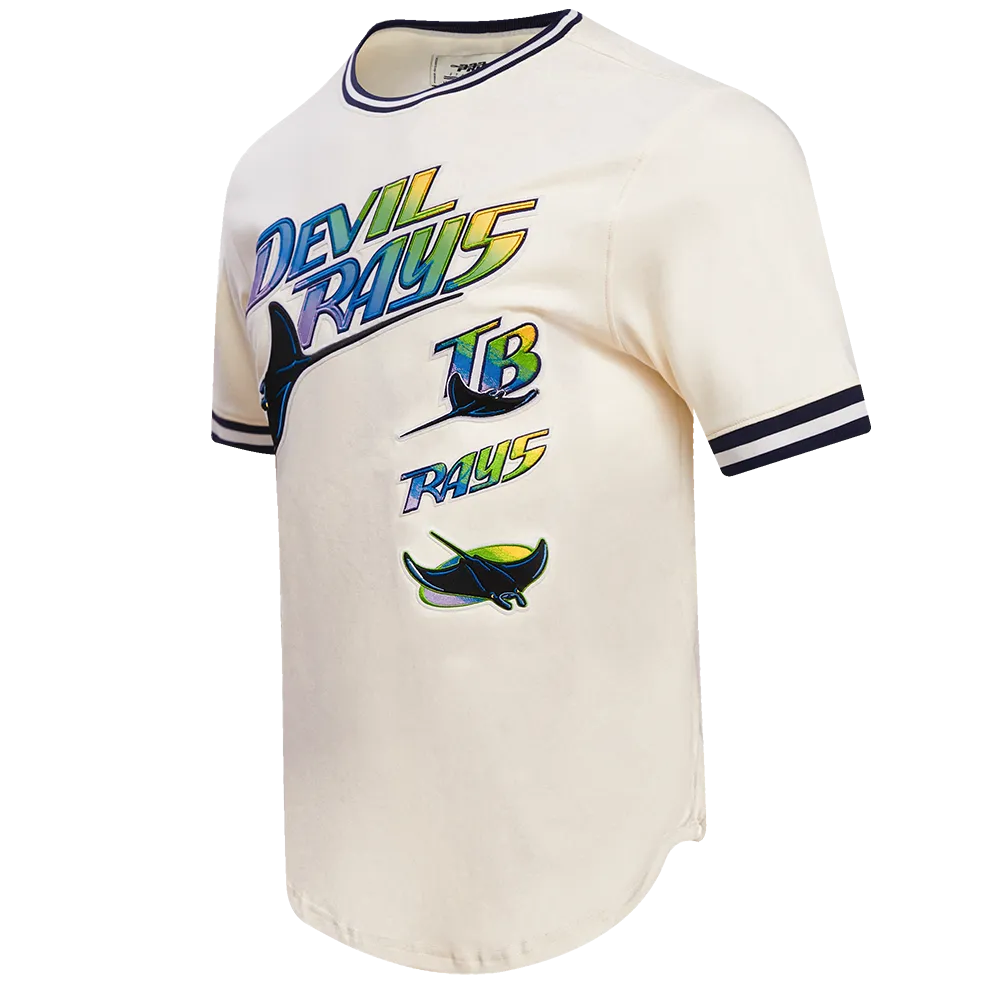 MLB TAMPA DEVIL RAYS RETRO CLASSIC MEN'S TOP (EGGSHELL/ MIDNIGHT NAVY)