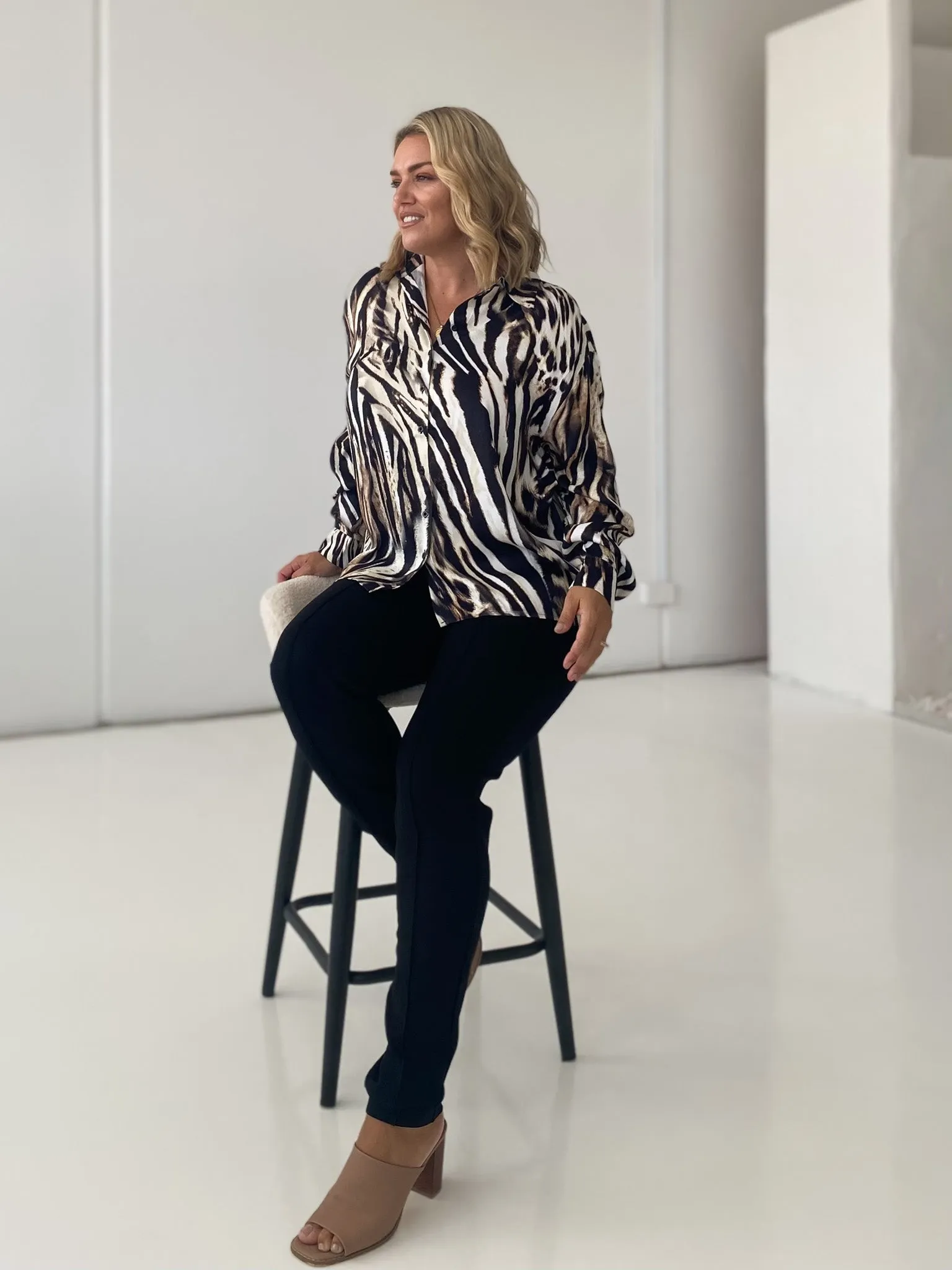 MONARI JERSEY ZIP PANTS