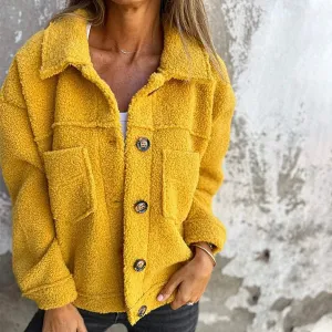 Nora - Short Wool Jacket with Lapels