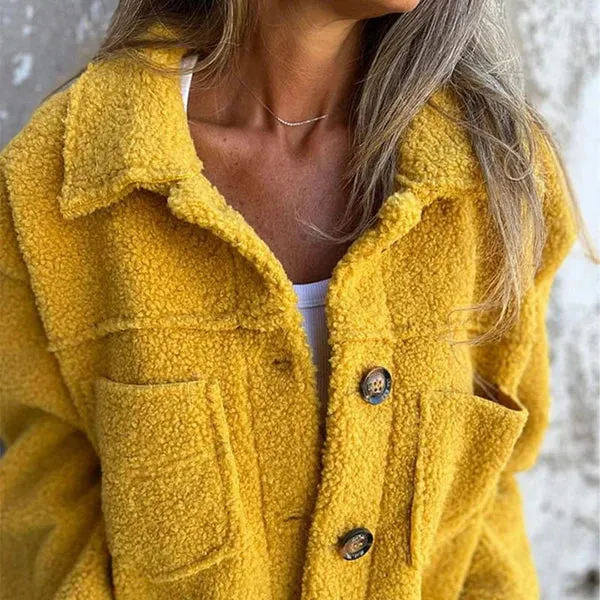 Nora - Short Wool Jacket with Lapels