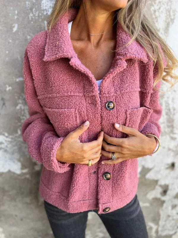 Nora - Short Wool Jacket with Lapels