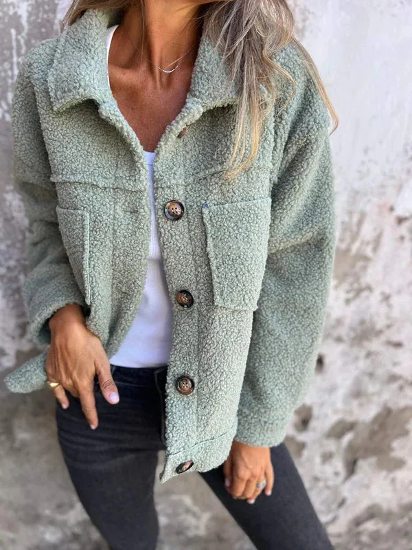Nora - Short Wool Jacket with Lapels