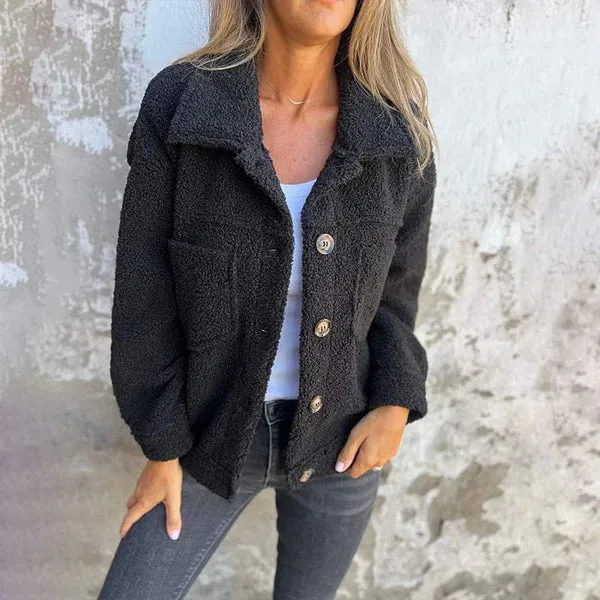 Nora - Short Wool Jacket with Lapels