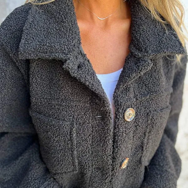 Nora - Short Wool Jacket with Lapels