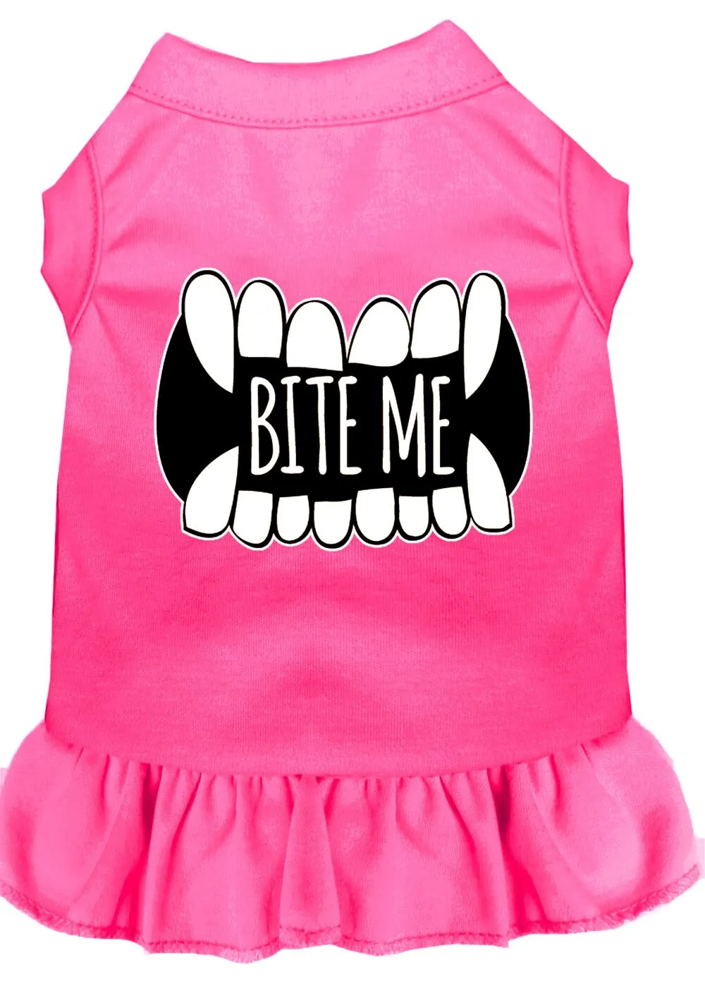 Pet Dog & Cat Dress Screen Printed, "Bite Me"