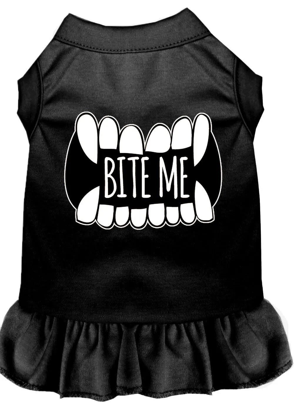 Pet Dog & Cat Dress Screen Printed, "Bite Me"